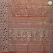 onion pink silver gold zari meena work design self silver gold zari meena work border grand bridal tissue silk saree