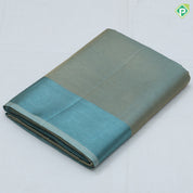 Single color tissue design self color border fancy cotton saree