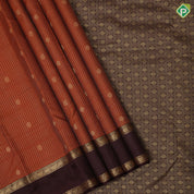 mummy brown gold zari vairaoosi kattam flower butta bottle green gold zari retta pattai border pure mix silk saree