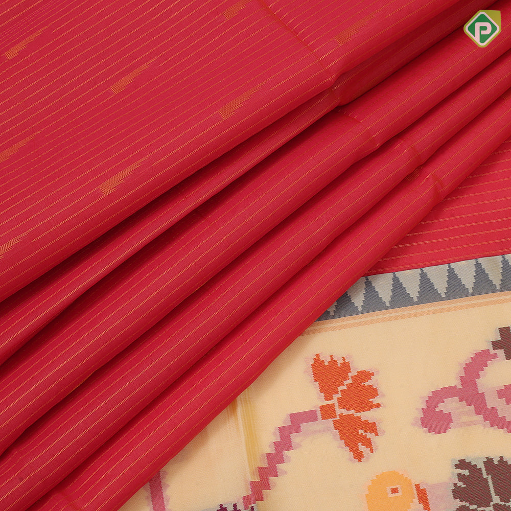 Trending solid colors pythonic design border summer soft fancy material saree