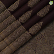 Bottle green gold zari leaf design self gold zari mango butta border gift silk saree