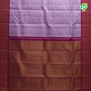 Lavender gold zari rudraksham butta design contrast purple gold zari three line butta border traditional silk saree