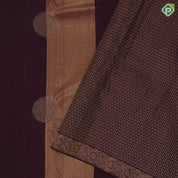 Purple brown gold zari cercles and partition tissue weaved self gold zari edge border trendy tissue silk saree