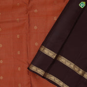 mummy brown gold zari vairaoosi kattam flower butta bottle green gold zari retta pattai border pure mix silk saree