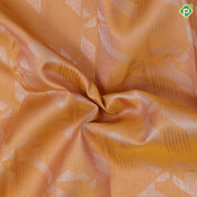 Mustard silver gold zari self geomatical design self gold zari leaf ikkat design border fusion silk saree