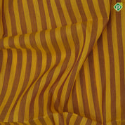 Peach pink base elephant grey stripes design self gold zari border grand classic floral pallu linen soft silk saree