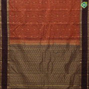 mummy brown gold zari vairaoosi kattam flower butta bottle green gold zari retta pattai border pure mix silk saree