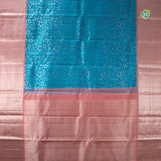 Emerald Green Small Butta Motifs Border Trendy Designer Silk Saree