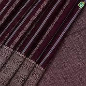 Dark color silver gold zari stripes design self rangoli border banaras style trending fancy saree