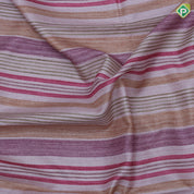Multi color bars stripes floral pallu edge border trending fancy cotton saree