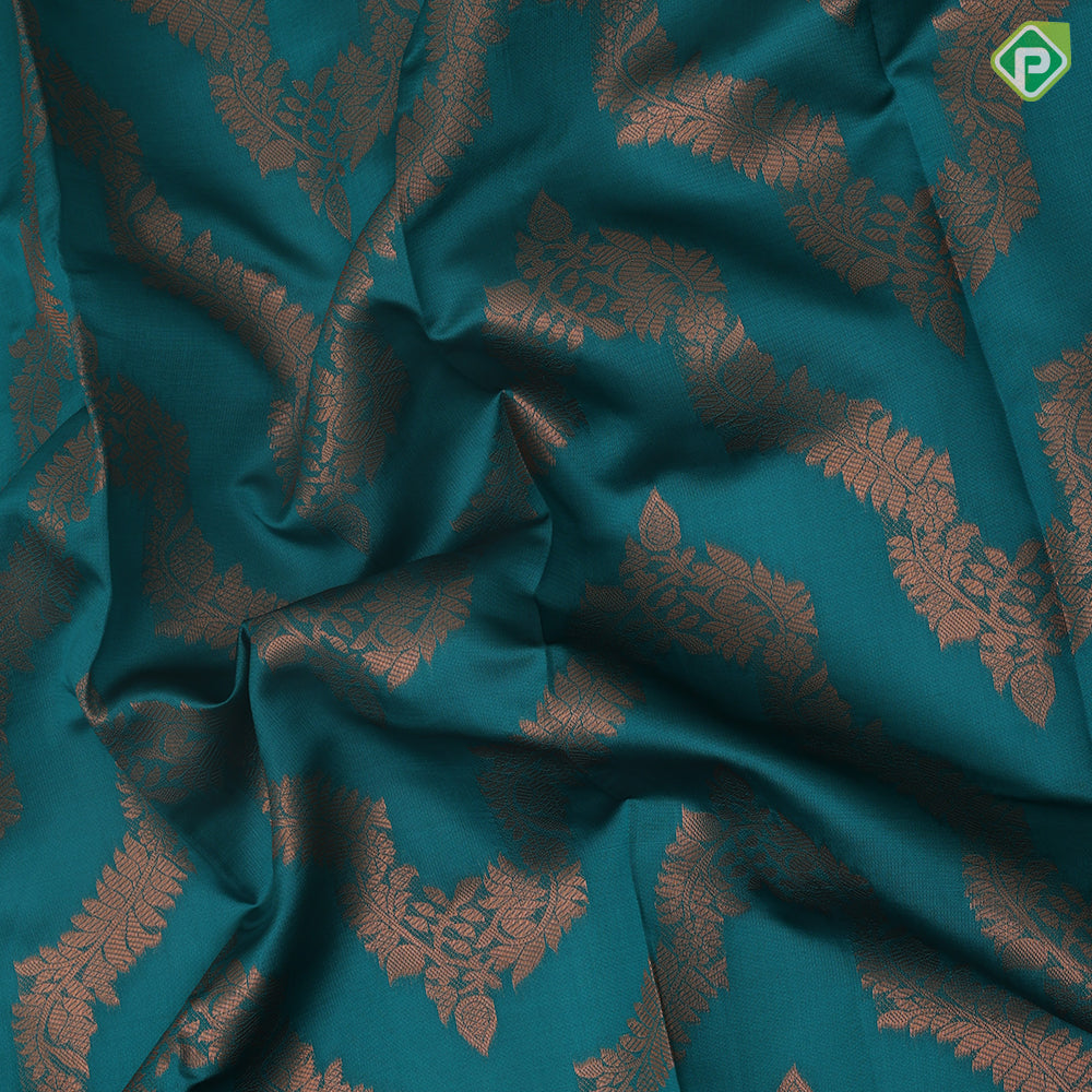 dark color base grand zari necklace design rangoli border trending fancy saree