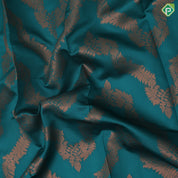 dark color base grand zari necklace design rangoli border trending fancy saree