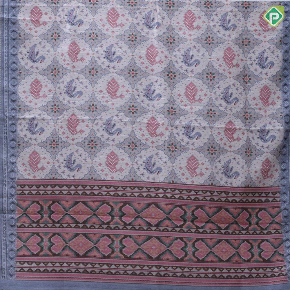 Fancy Annam digital printed Self multi designed border trending fancy Saree