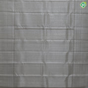 Pickle green neem zari abstract design self color neem zari multi design lines border organza silk saree