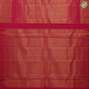 Rani pink gold zari shimmer tissue tower design self gold zari plain tissue border contemporary silk saree
