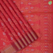 Forest green silver gold zari geometrical design self gold zari silver zari lines border soft silk saree