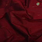 maroon red gold zari rain drop butta design self gold zari temple border trendy designer silk saree