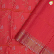 Forest green silver gold zari geometrical design self gold zari silver zari lines border soft silk saree