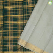 magenta gold zari multi lines checks design mint green gold zari meena work design border pichwai fusion silk saree
