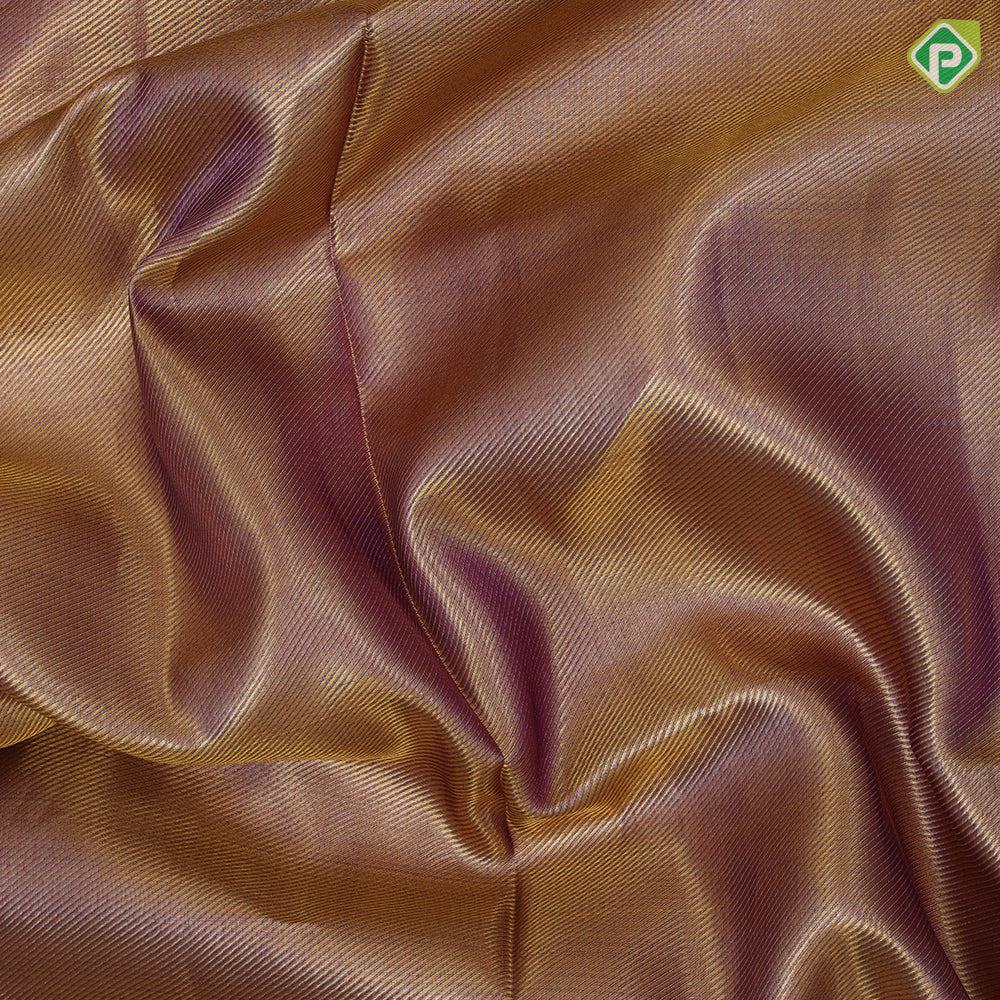 Onion pink base gold zari by zari self tissue design self designed border celebrity fame golden tissue silk saree