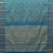 Peacok green blue combo gold zari annam and yaali butta self gold zari annam yaali butta border Grand bridal silk saree