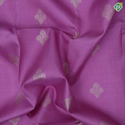 Lavender with neem zari flower bunch butta self neem zari two part border traditional silk saree