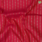 Rani Pink Gold Zari Ruthracham Design Violet Mayilkan Double Border Traditional Silk Saree