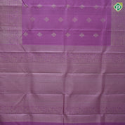 Lavender with neem zari flower bunch butta self neem zari two part border traditional silk saree