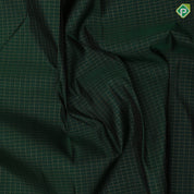 Bottle Green Vairaoosi Checks Design Marron Mango Mustard Ruthracham Border Design Traditional Silk Saree