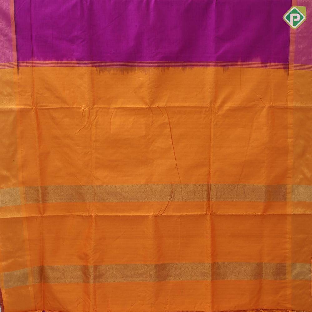Darker color shades plain design contrast color border gold tissue border silk cotton saree