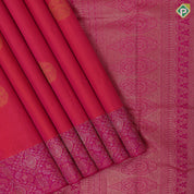 orangish pink gold zari double peacock arch butta purple pink silver gold zari fancy mango butta border gift silk saree