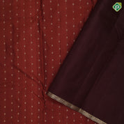 Indigo blue gold zari small butta lines design self with fancy design edge border gift silk saree