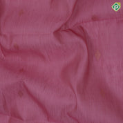 Lavender gold zari diamond shape flower butta motifs self gold zari lines border ikkat design pallu linen soft silk saree