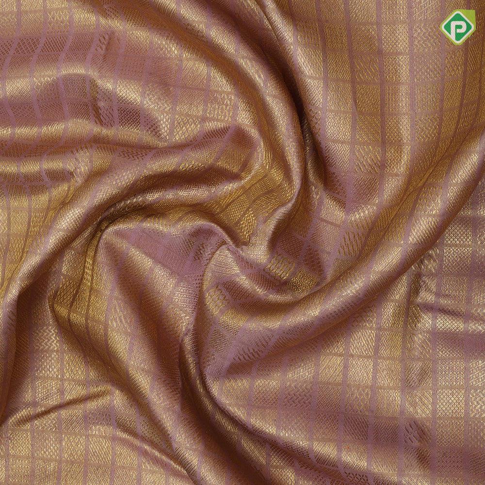 Onion pink gold zari filled Checks design green with gold zari peacock meena work red temple border grand exclusive bridal silk saree