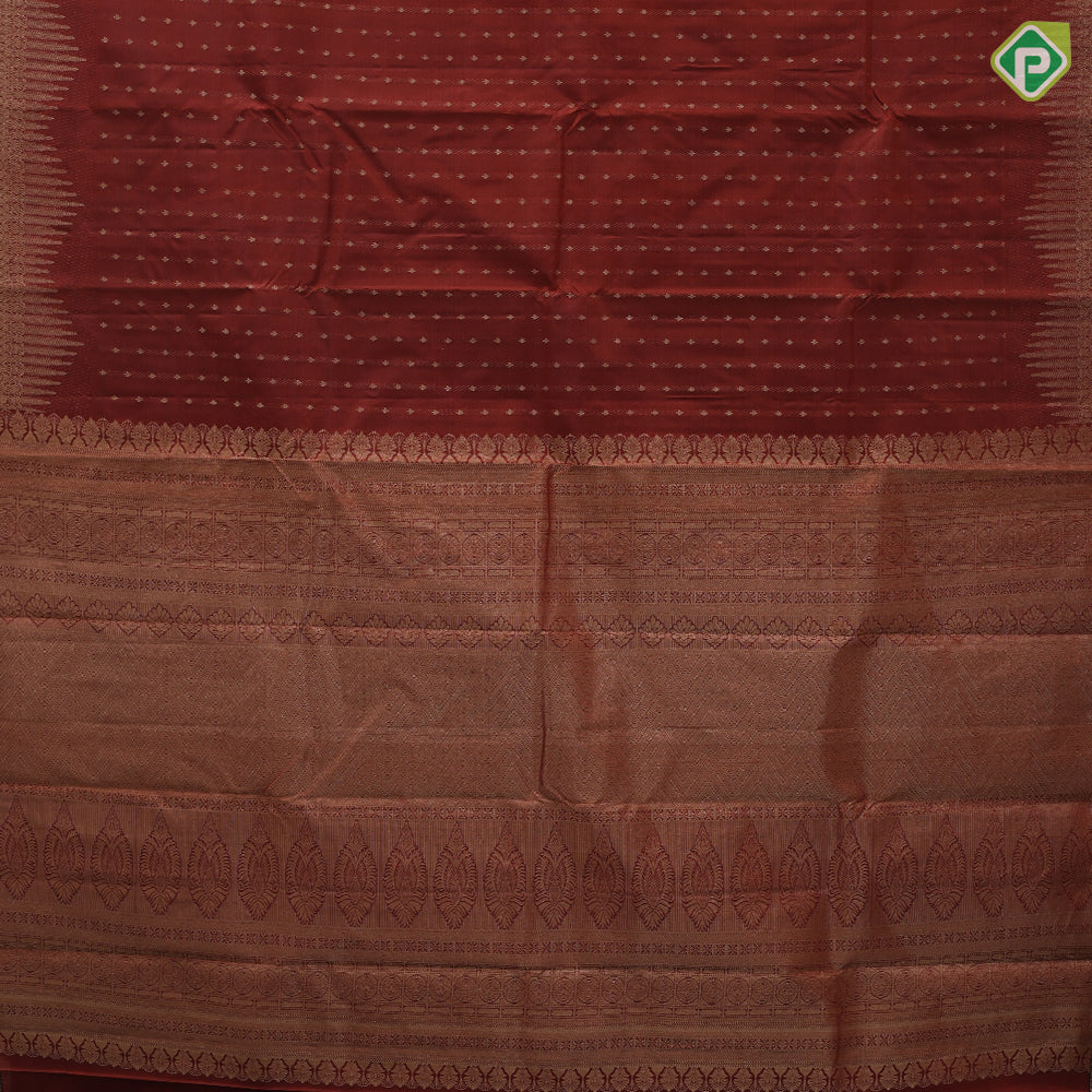 Indigo blue gold zari small butta lines design self with fancy design edge border gift silk saree