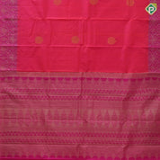 orangish pink gold zari double peacock arch butta purple pink silver gold zari fancy mango butta border gift silk saree