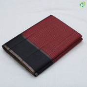 dark colors gold zari vairaoosi lines contrast plain rettapet edge border fancy cotton saree