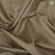 Navy Blue Rose Flower Butta Border Flower Design Fancy Cotton Saree