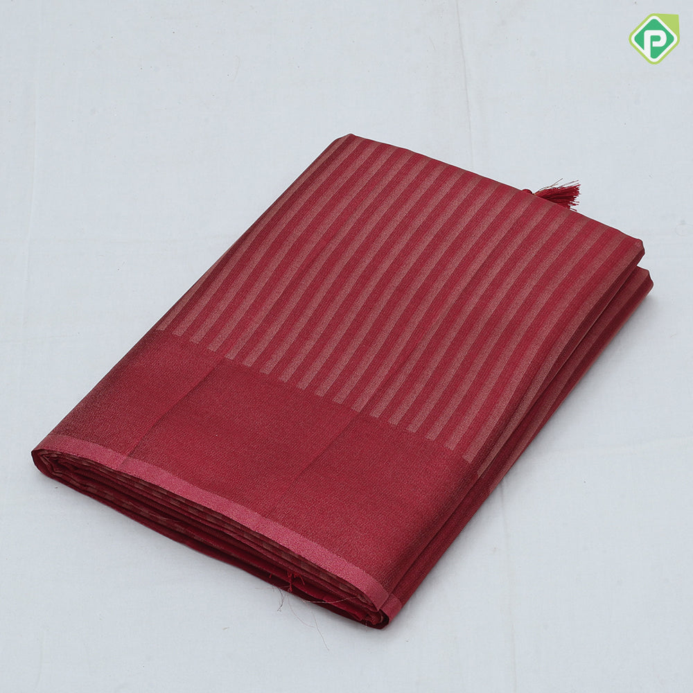 solid color gold zari stripes design self plain border fancy tissue saree