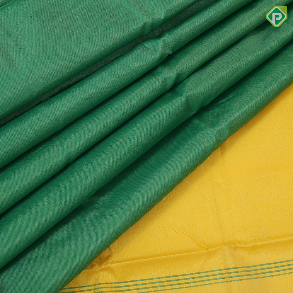 pastel color body dark color pallu concept soft fancy banana pith hot silk saree