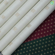 creamy yellow gold zari lotus butta full body design edge border trendy designer silk saree