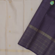 Sandal gold zari vairaoosi checks and kandapiranda butta self gold zari multi line border traditional silk saree