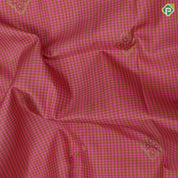 pink with mehndi green checks floral meena work design purple gold zari green edge meena work border traditional silk saree