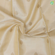 Sandal grey gold zari diamond butta shimmer tissue contrast purple gold zari rangoli floral border signature edition silk saree