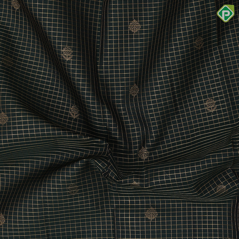 mummy brown gold zari vairaoosi kattam flower butta bottle green gold zari retta pattai border pure mix silk saree