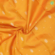 Mustard Gold Zari Gandaberunda Butta Design Self Ruthracham Bavanji Border Design Traditional Silk Saree
