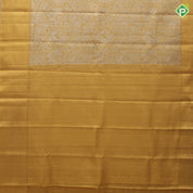Grand gold silver zari by zari floral tissue weaved self gold zari diamond border grand tissue silk saree