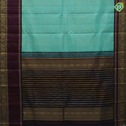 Rexsona Green Gold Zari Vairaoosi Design Coffee Brown Peacock Border Design Traditional Silk Saree