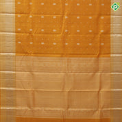 Mustard Gold Zari Gandaberunda Butta Design Self Ruthracham Bavanji Border Design Traditional Silk Saree