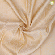 Milk white gold zari vanasingaram buttas design reddish pink gold zari double design border bridal silk saree